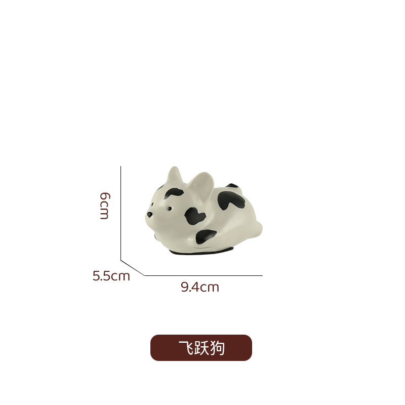 景德镇创意陶瓷家居摆件桌面装饰品电视柜入户玄关摆件卡通玩偶|undefined