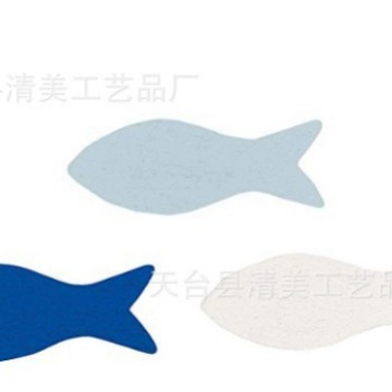 Artesanías de madera, hoja de madera ecológica, pescado de madera blanca, varios tamaños, 108 piezas por paquete