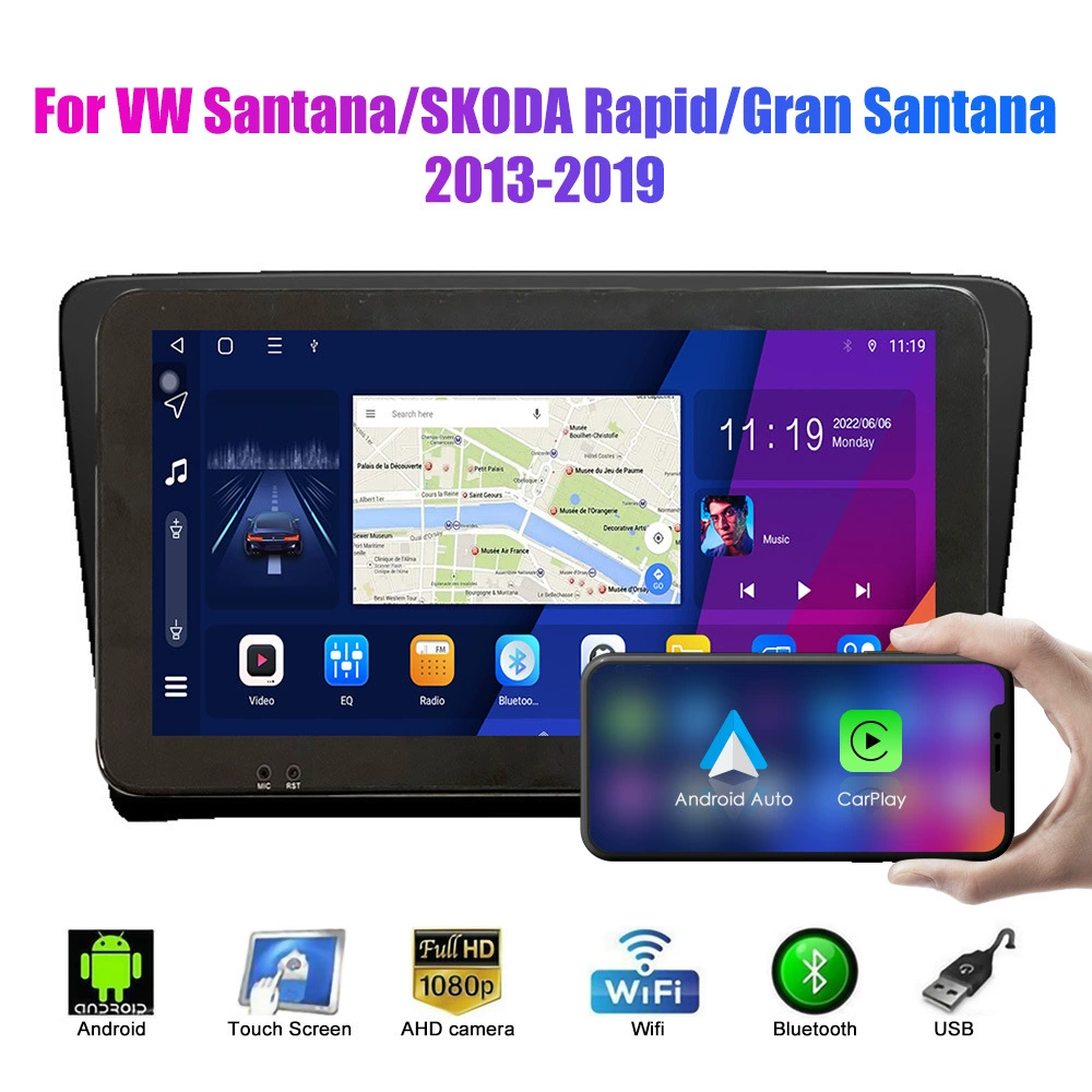 Подходит для Volkswagen VW New Santana 2013-2019 GPS с разворотом, изображение, автомобильный мотор