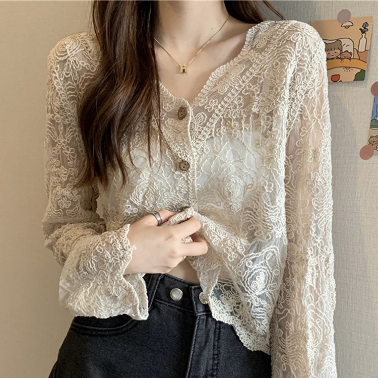 A Shawl for Summer Paired with a Slip Dress, a Lace Cardigan, and a Very Fairy-Like Thin Sun Protection Top