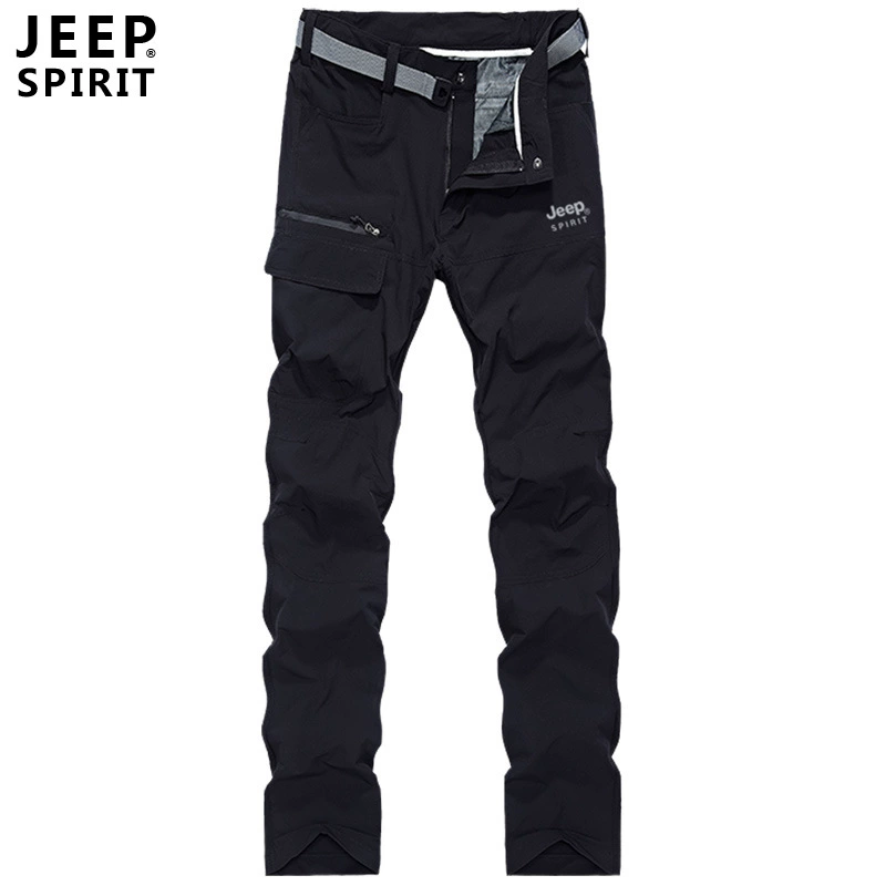 Летние повседневные брюки JEEP SPIRIT, мужская Тонкая рабочая одежда, быстросохнущие штаны с несколькими карманами 0168