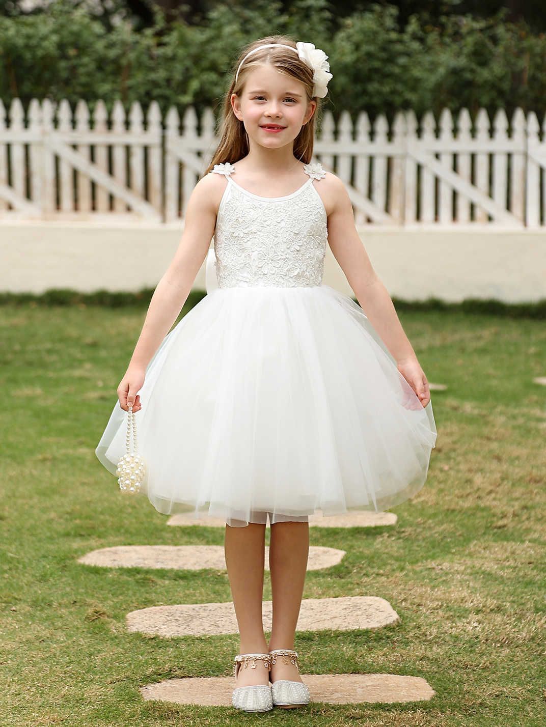 Ropa de niños princesas de flores de estilo extranjero vestido de boda de cumpleaños anfitrión de piano vestido desfile