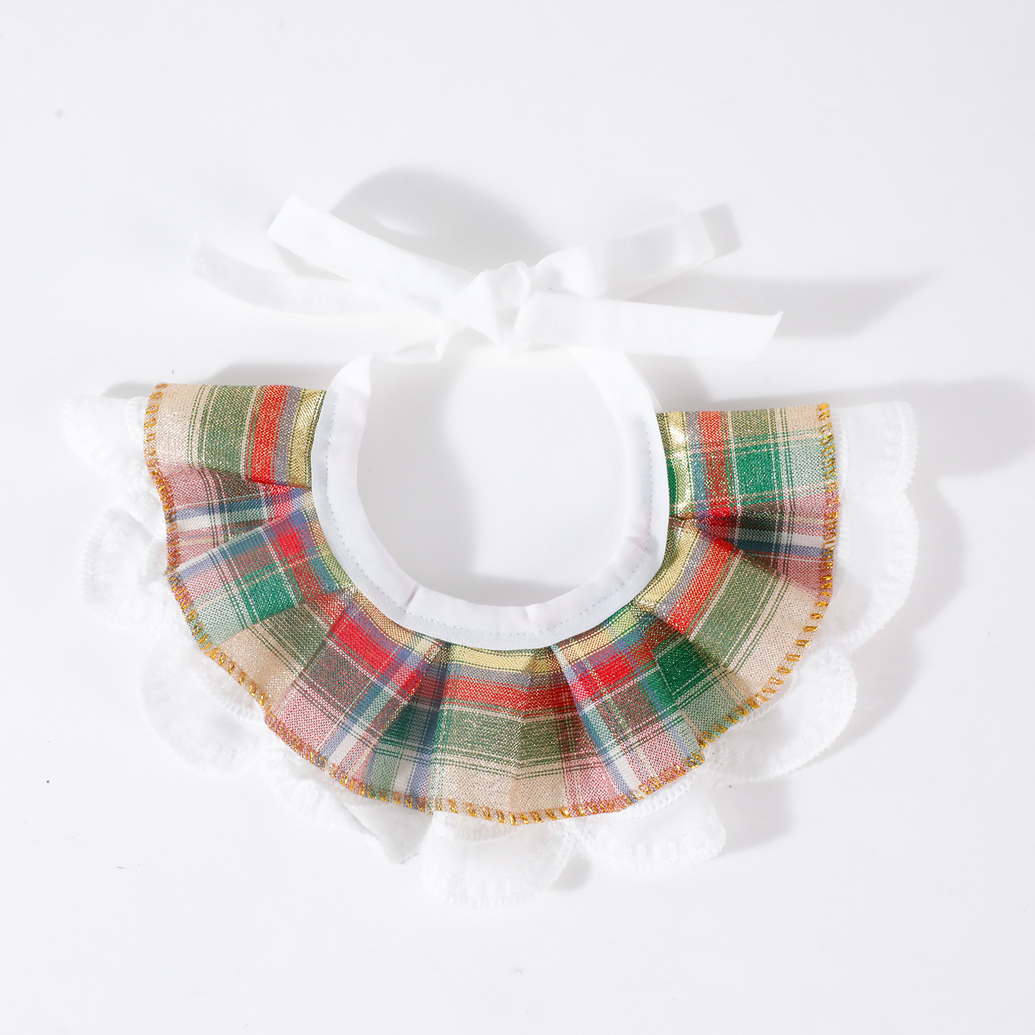 Perro gato babero estilo princesa mascota celosía suministros para mascotas algodón coreano celosía encaje babero para mascotas