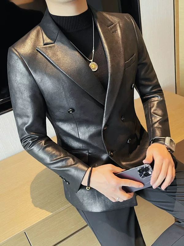 Элегантный повседневный костюм весной, модель весны 2025 года, slim fit