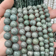 铸明贸易 灰绿色线石散珠串珠手链半成品批发DIY手工饰品配件批发