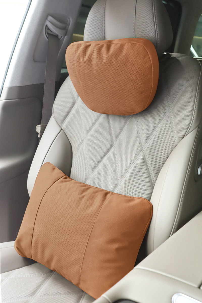Suitable for Wenjie M789 Universal Neck Pillow, Perforated and Breathable, Mercedes-Benz S-Class Car Headrest, Car Soft Lumbar Support Cushion