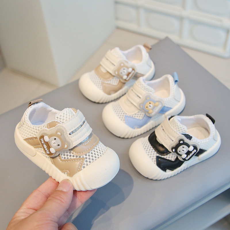 Infant Toddler Shoes 2025 Spring and Summer Breathable Mesh Shoes for Men and Women Baby Shoes Cartoon Cute Soft Sole Shoes Children's Shoes