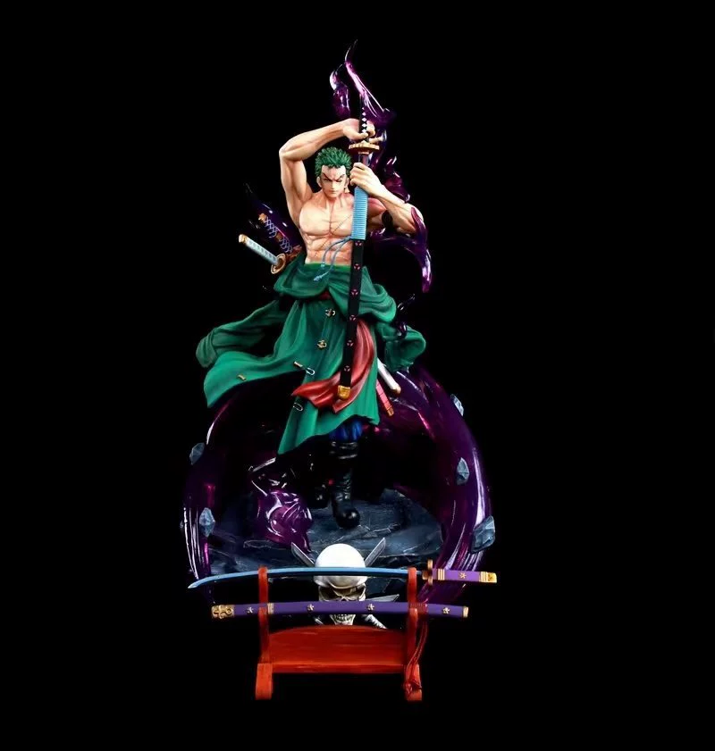 Новый товар в наличии One Piece GK кровавый Саурон, модель трех-боевого освещения в коробке, ручная работа
