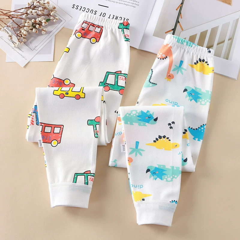 Детские весенние и осенние хлопковые осенние брюки для мальчиков и девочек