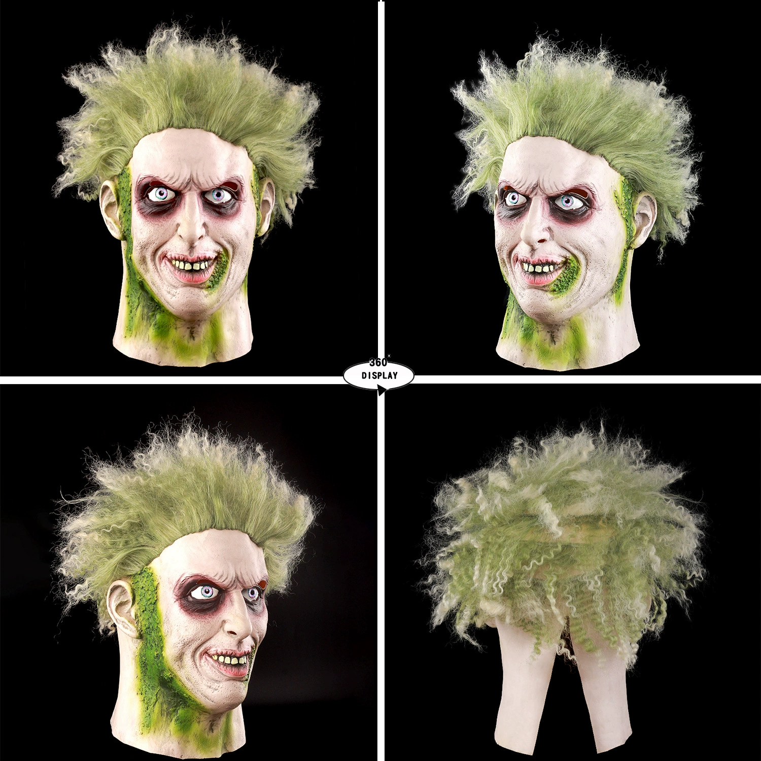 Маска Архимага на Хэллоуин с париком, BeetleJuice (Майкл Китон) парик