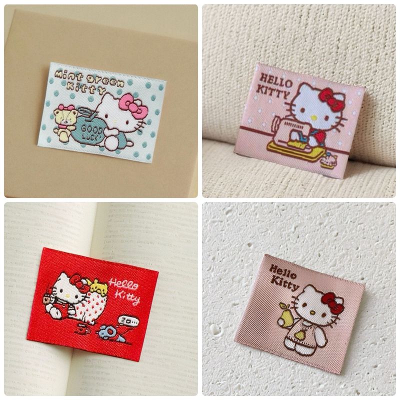彩色小猫DIY创意卡通装饰布标可爱KT猫咪帽子娃衣大肠圈刺绣布贴|undefined