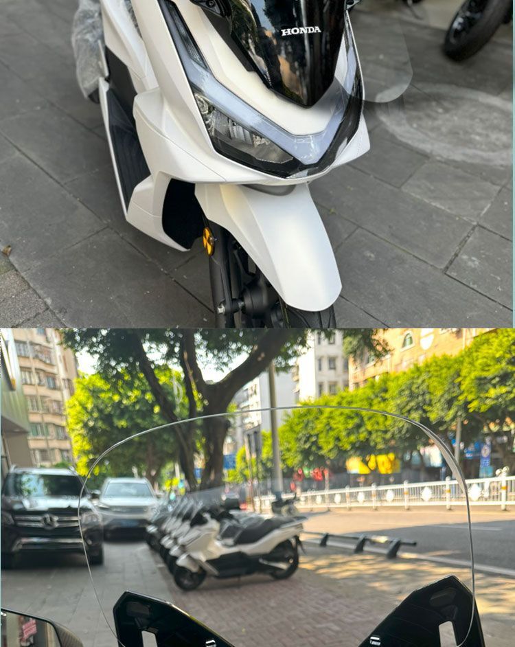 Suitable for 25 Honda Pcx160 Windshield Special Modification Accessories, Front and Rear View Mirrors, Front and Rear Balance Bars