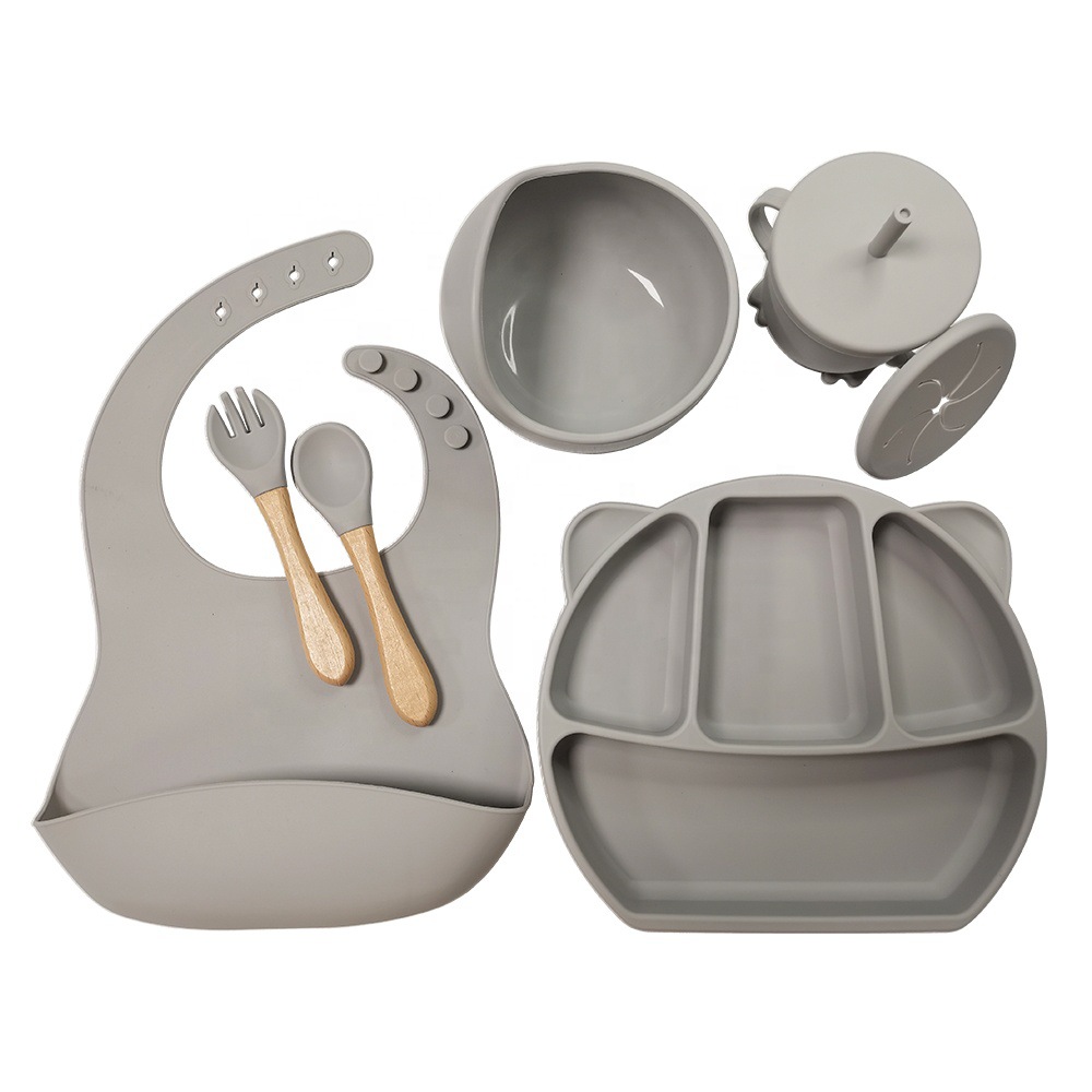 Silicone tableware for mother and baby