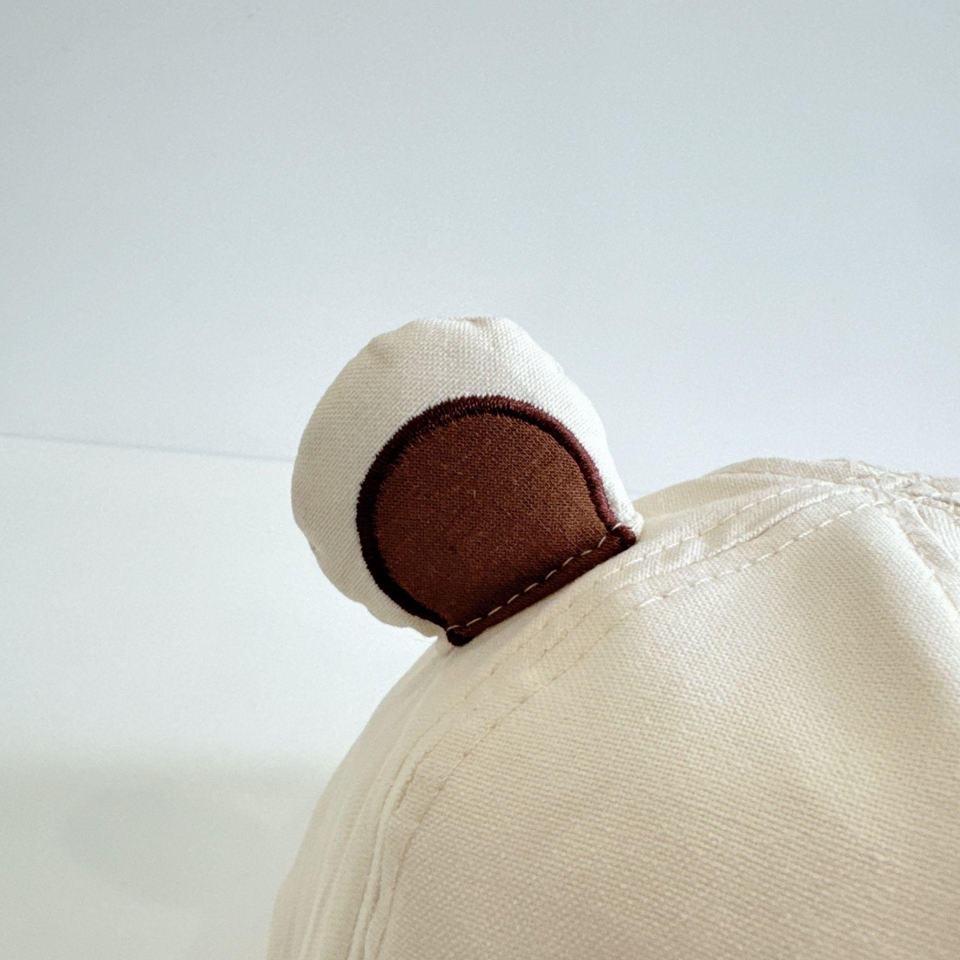 Sombreros para bebés primavera y otoño sombreros para niños y niñas coreanos lindos osos gorras de bisel blando sombreros de béisbol para niños
