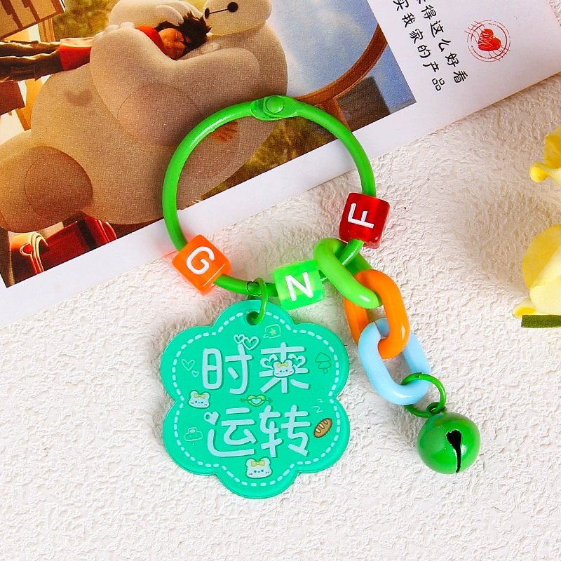 Brand creative acrylic protective amulet, keychain, transparent pendant, bag decoration, decorations