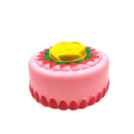squishy慢回弹玩具仿真草莓面包玫瑰花蛋糕玩具摆件情人节礼物
