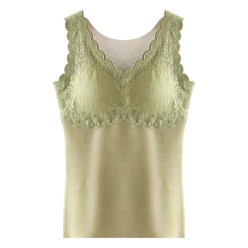 Бархатный терможилет на груди, Женский Стильный утолщенный низ на флисовой подкладке с нагрудной подкладкой, осенне-зимнее холодное хлопковое нижнее белье