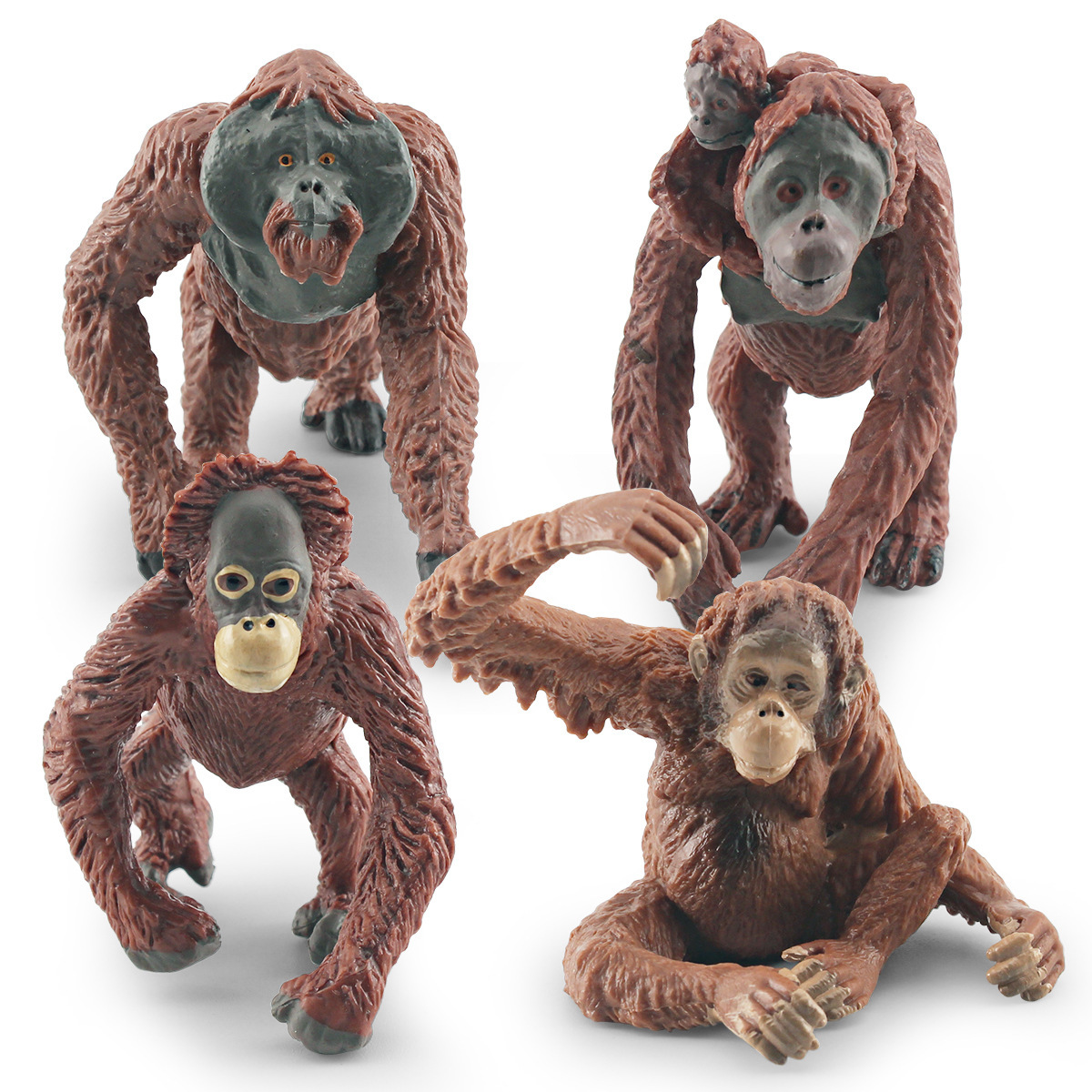 Orangután cognitivo de los niños orangután arena Mesa decoración escritorio adornos estáticos modelo de bosque animal de simulación transfronteriza