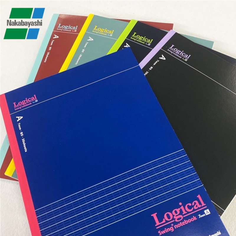 Nakabayashi Zhonglin Japonés cuadrícula lógica simple cuaderno de negocios grande papelería Bloc de notas