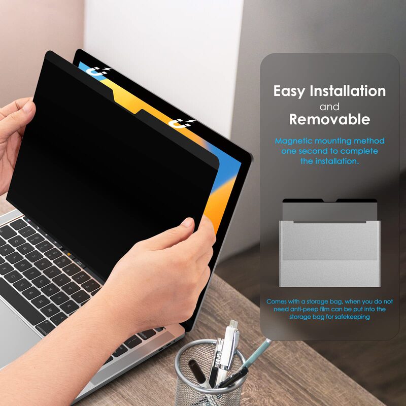 For MacBookPro13 Inch Magnetic Removable Computer Screen Privacy Cover Laptop Privacy Protection