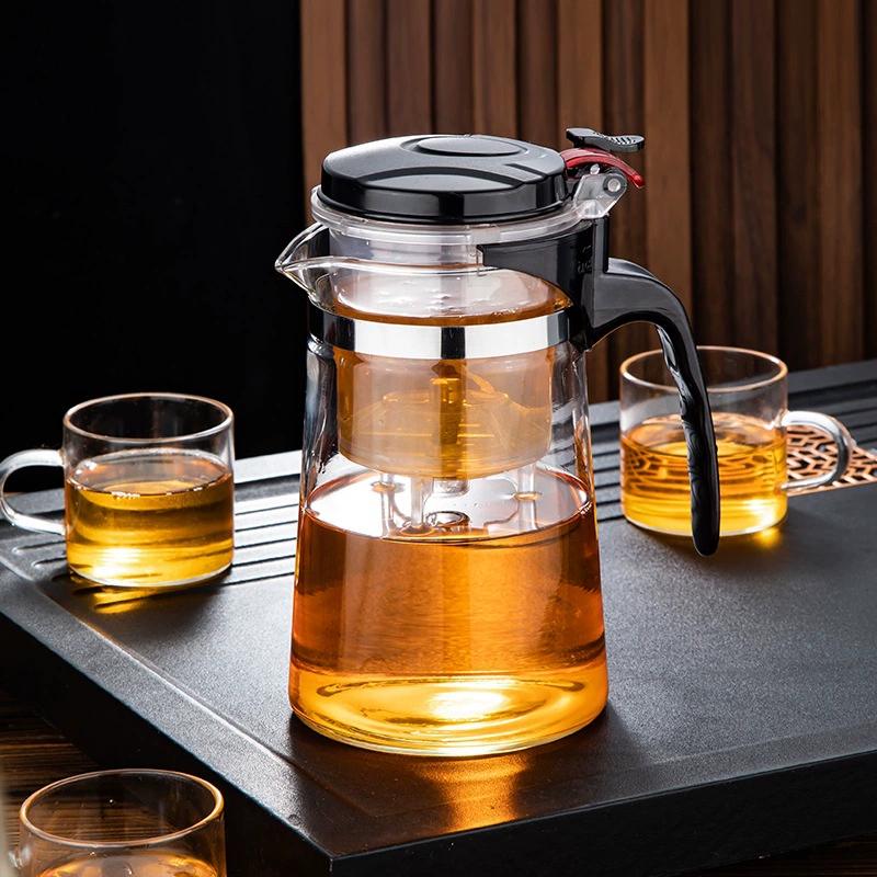 Teapot for home use, tea cup, explosion-proof tea set, glass cigarette holder