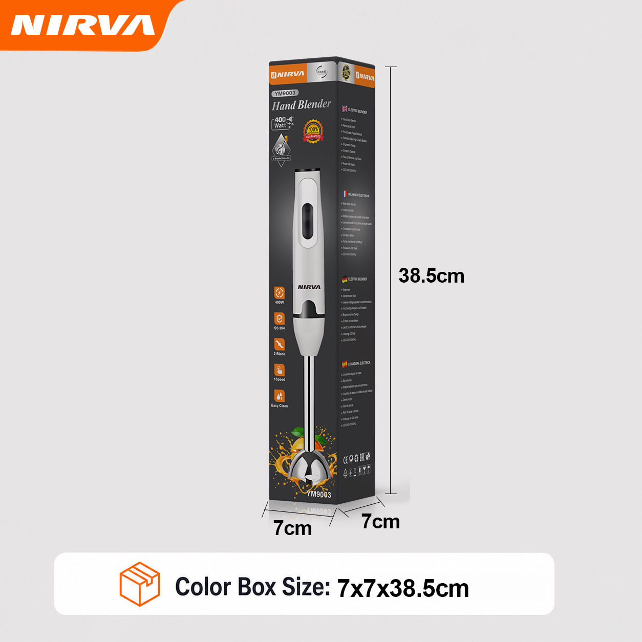 nirva跨境4in1欧美规400W搅拌机厨师机料理机料理棒搅拌棒绞肉机
