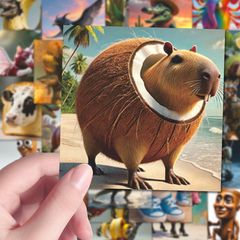 126 アメリカ版の山と海の経典ステッカー、インターネットの人気の抽象的なパロディー画像、クリエイティブな DIY 装飾ステッカー