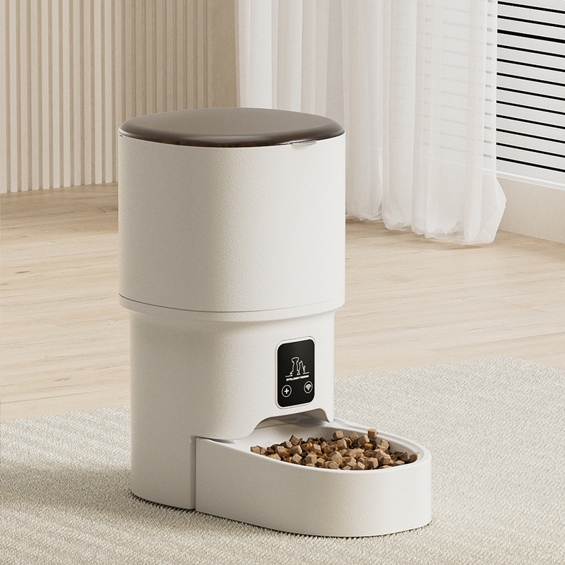alimentador automático inteligente para mascotas 4L teléfono móvil inteligente de alimentación remota y cuantitativa para gatos y perros
