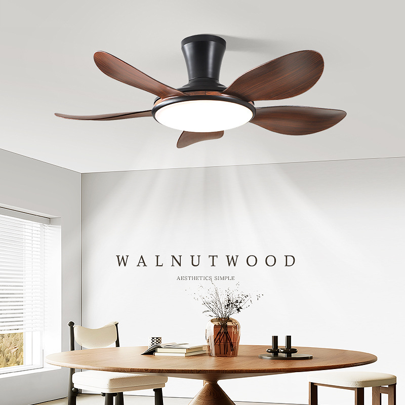 Comedor ventilador de techo lámpara de ventilador de techo nuevo estilo chino de frecuencia silenciosa de espectro completo lámpara de ventilador de techo doméstico