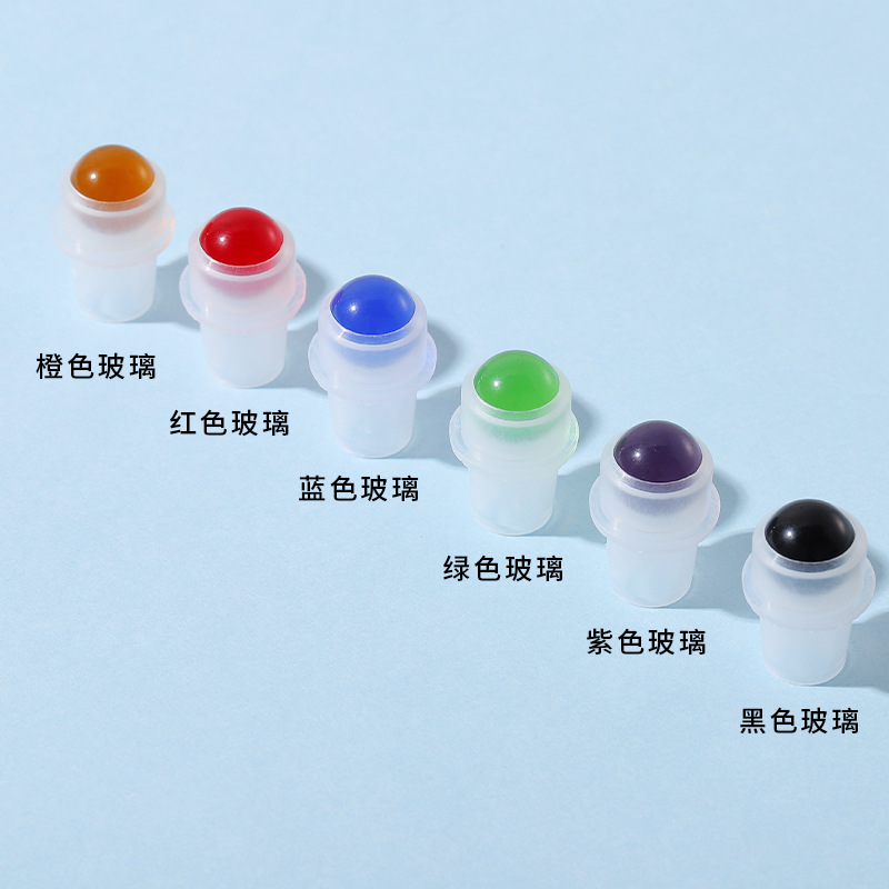 銀脈スポット10ml透明フロストボールボトルカラーガラス脱珠瓶精油香水分注瓶|undefined