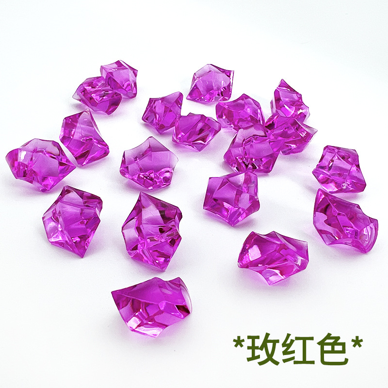 Colorido Cristal de los niños de la gema artificial del tanque de peces de plástico acrílico juguete patio etapa de vestir