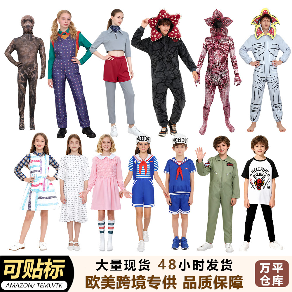 跨境W怪奇物语系列cosplay服装电影动漫同款角色扮演舞台表演服A