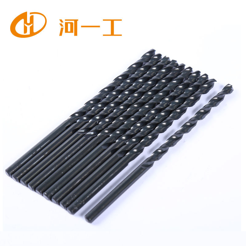 河一工 加长直柄麻花钻头  hss高速钢直柄麻花钻嘴 厂家批发