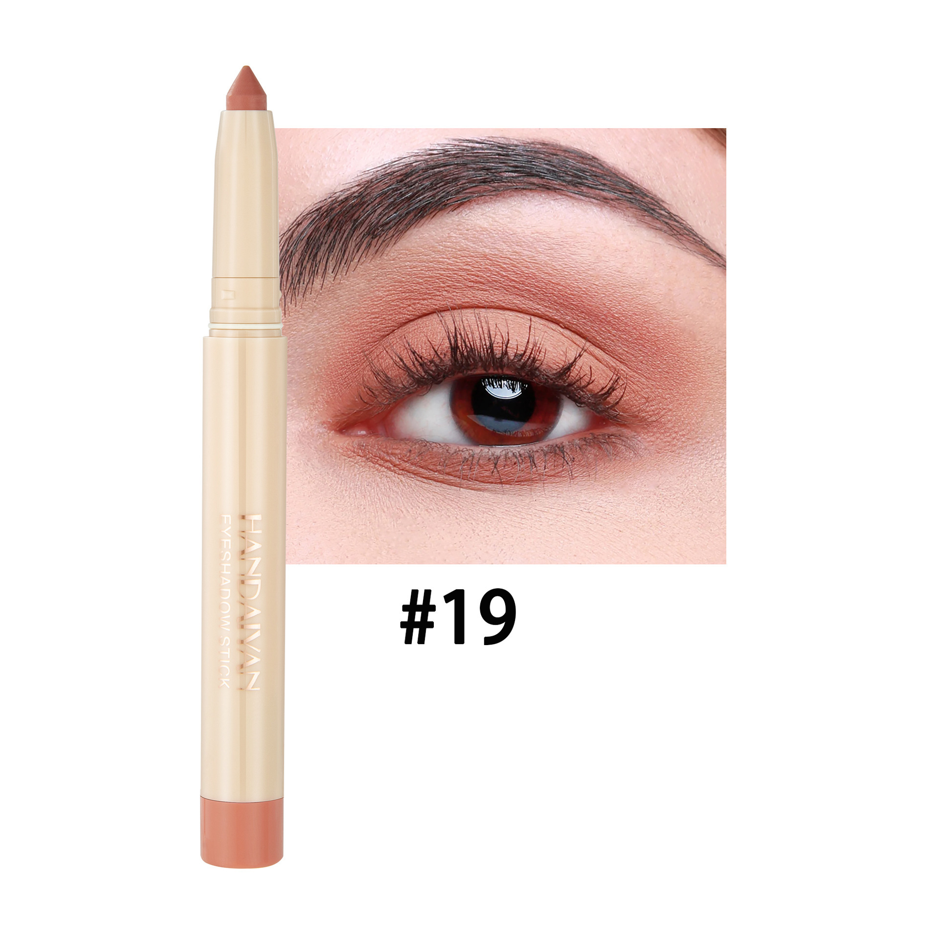 Handaiyan venta transfronteriza caliente, Han Qiang, club nocturno de maquillaje, lápiz de sombra de ojos de seda de seda de doble propósito, barra de lápiz de delineador de ojos cortable image 22