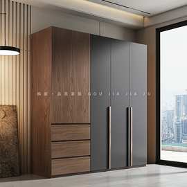 MZ网红北欧衣柜卧室二门三门组合柜子简约现代出租房小户型木质