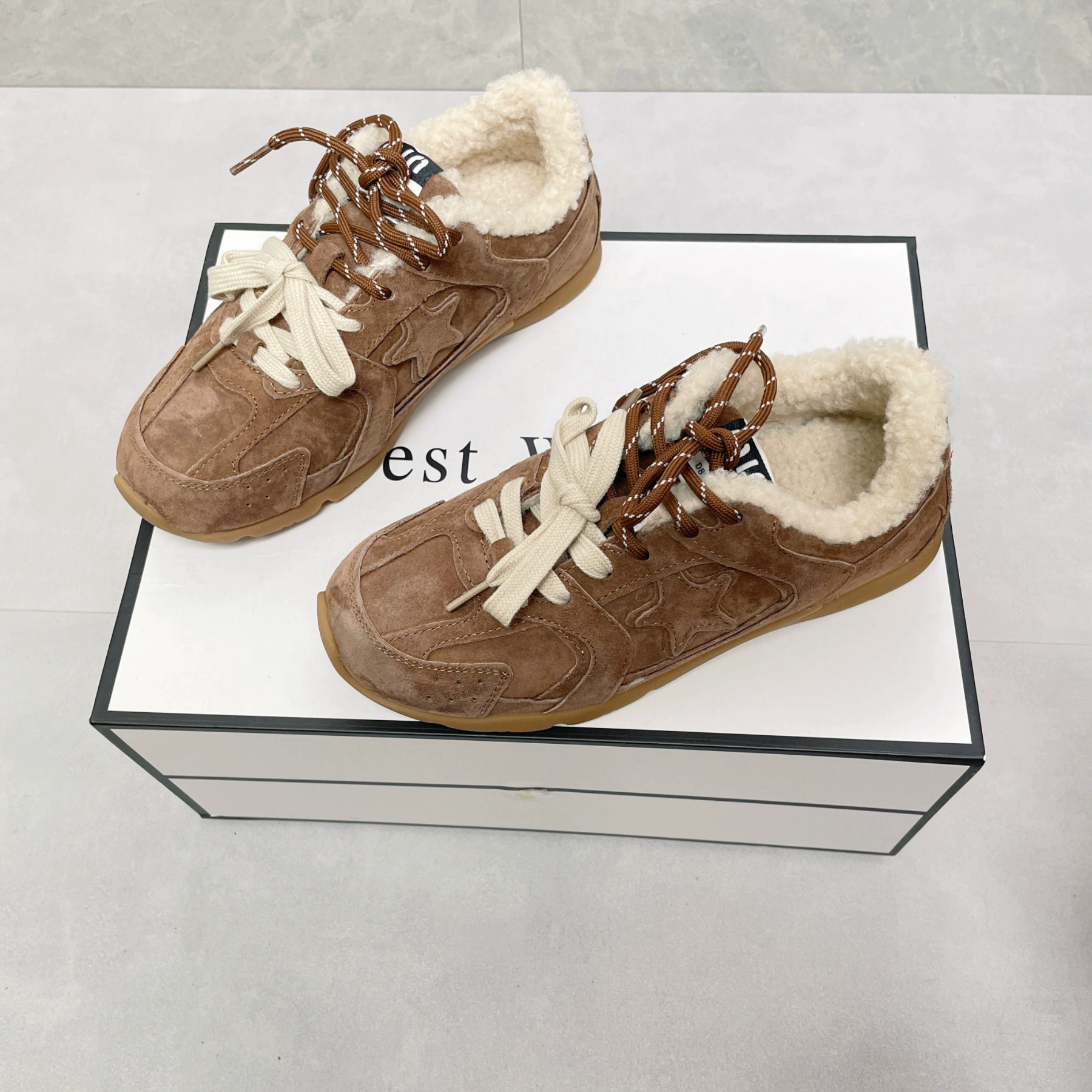 CLIO Женская обувь Женская ретро бархатная зимняя 2024 новая зимняя теплая хлопчатобумажная обувь двойная обувь арганд