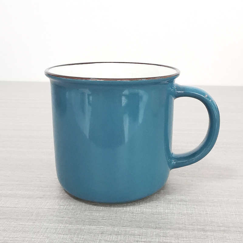 Taza de agua de procesamiento de lotes pequeños tazas de cerámica LOGO taza de agua taza de marca blanca taza de cerámica taza de café