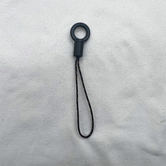 小さなボタンの黒い円の小さいロープの頭はDIYの携帯電話の携帯電話の携帯電話の装飾品の鎖の部品を適用します。