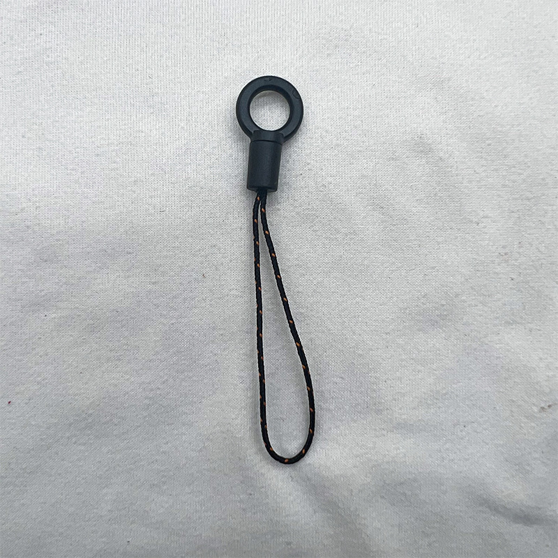 小さなボタンの黒い円の小さいロープの頭はDIYの携帯電話の携帯電話の携帯電話の装飾品の鎖の部品を適用します。|undefined