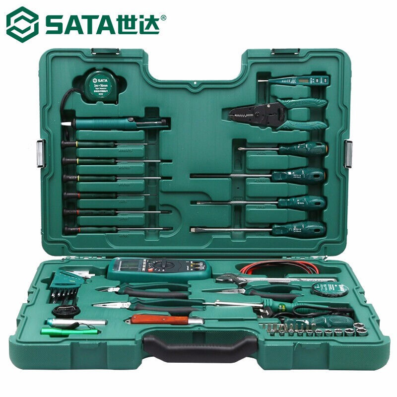 【含税】供应SATA世达工具56件电讯工具组套09535