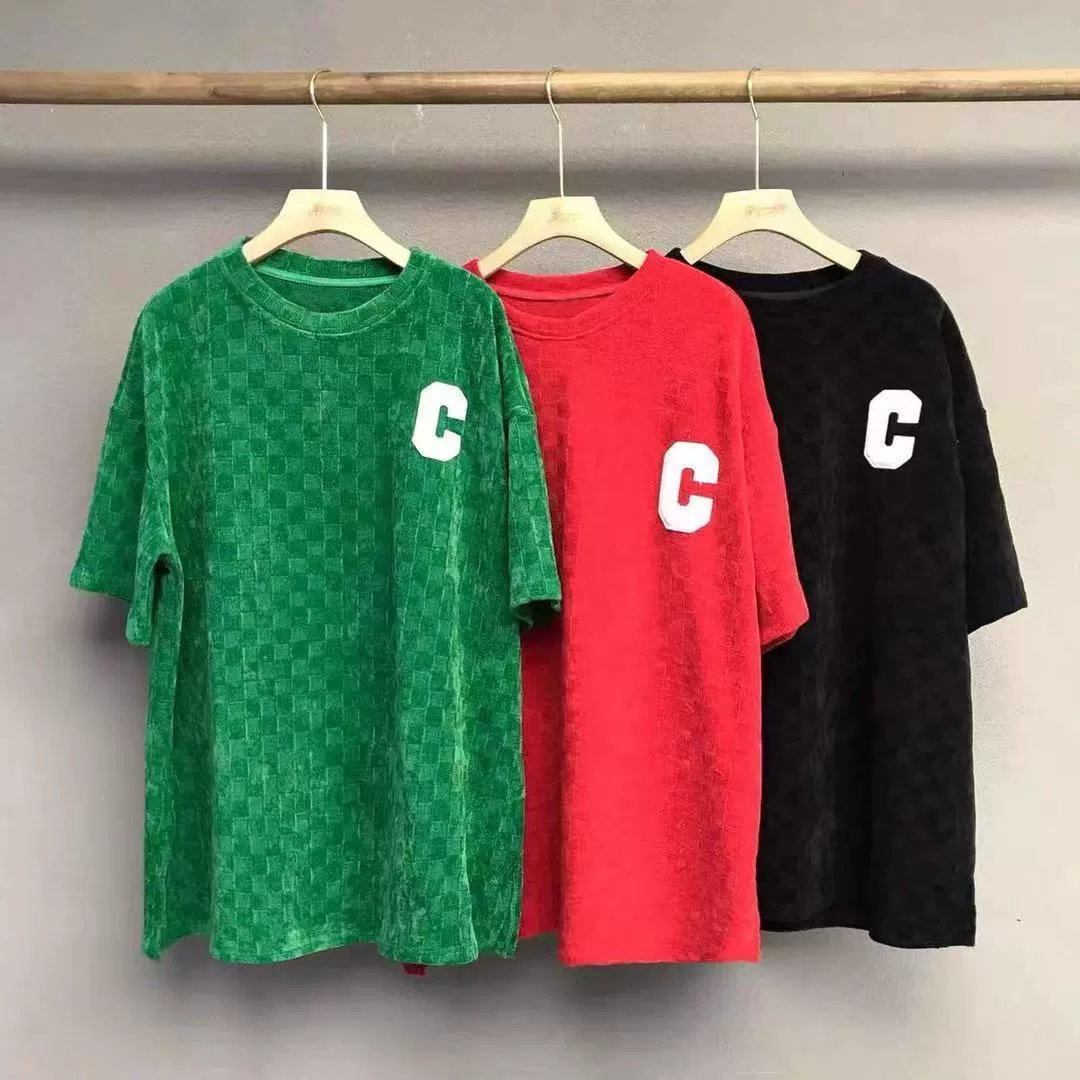 Оптовая футболка с коротким рукавом женская 2023 утолщенная тонкая в западном стиле шахматную клетку Свободные европейские товары нижний верх с коротким рукавом