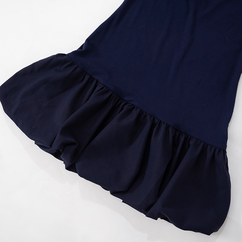 Women Clothing Trend Elegant Charming Long Sleeve V neck Short Puffy