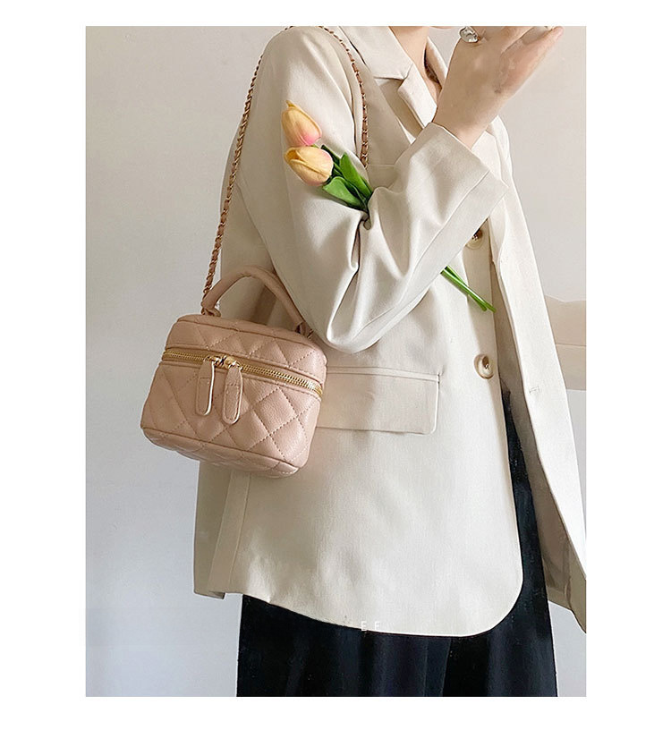 2022 Spring and Summer New Handheld Mini Bag Rhombic  Style Chain Bag All-match Shoulder Crossbody Lipstick Small Bag_voghion.com