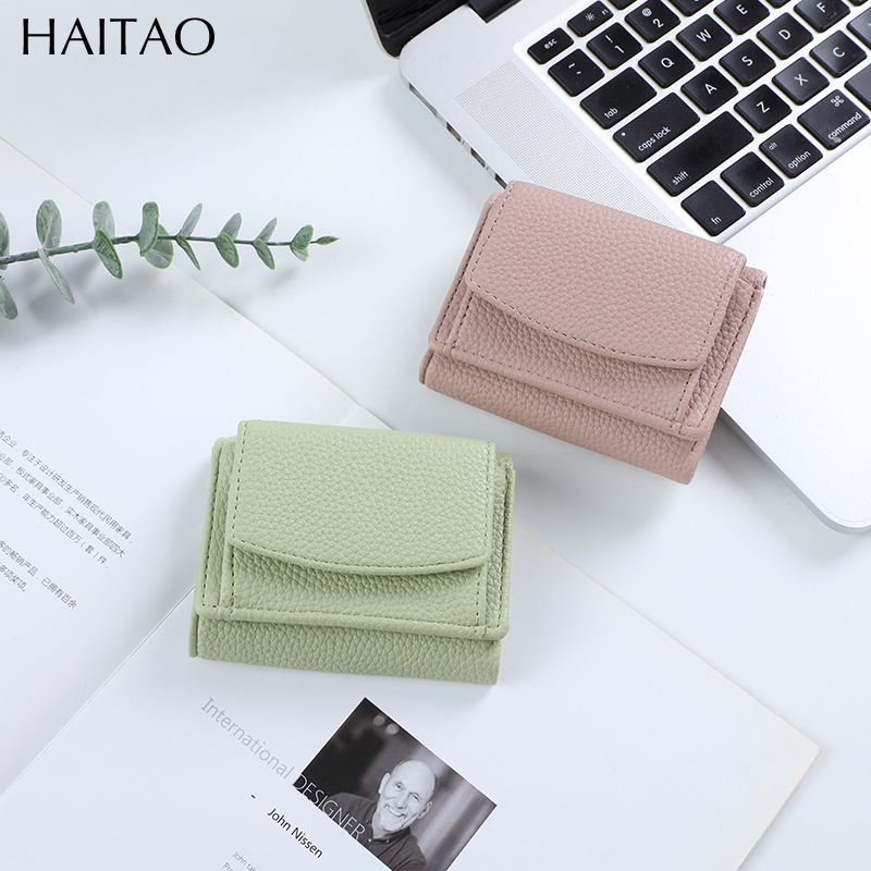 Nuevo bolso de mujer corto transfronterizo simple multi-tarjeta billetera con cremallera bolso de mini monedas de mujer corta bolsa