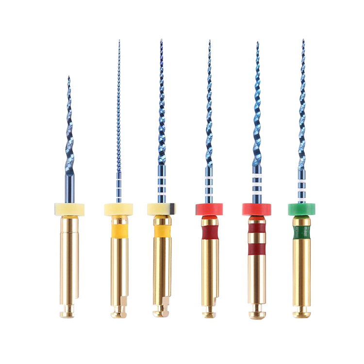 Máquina de material dental Archivo de tubo de raíz de níquel titanio anti-rotura de la aguja de expansión archivo cónico abierto Máquina de archivo de canal aguja de expansión