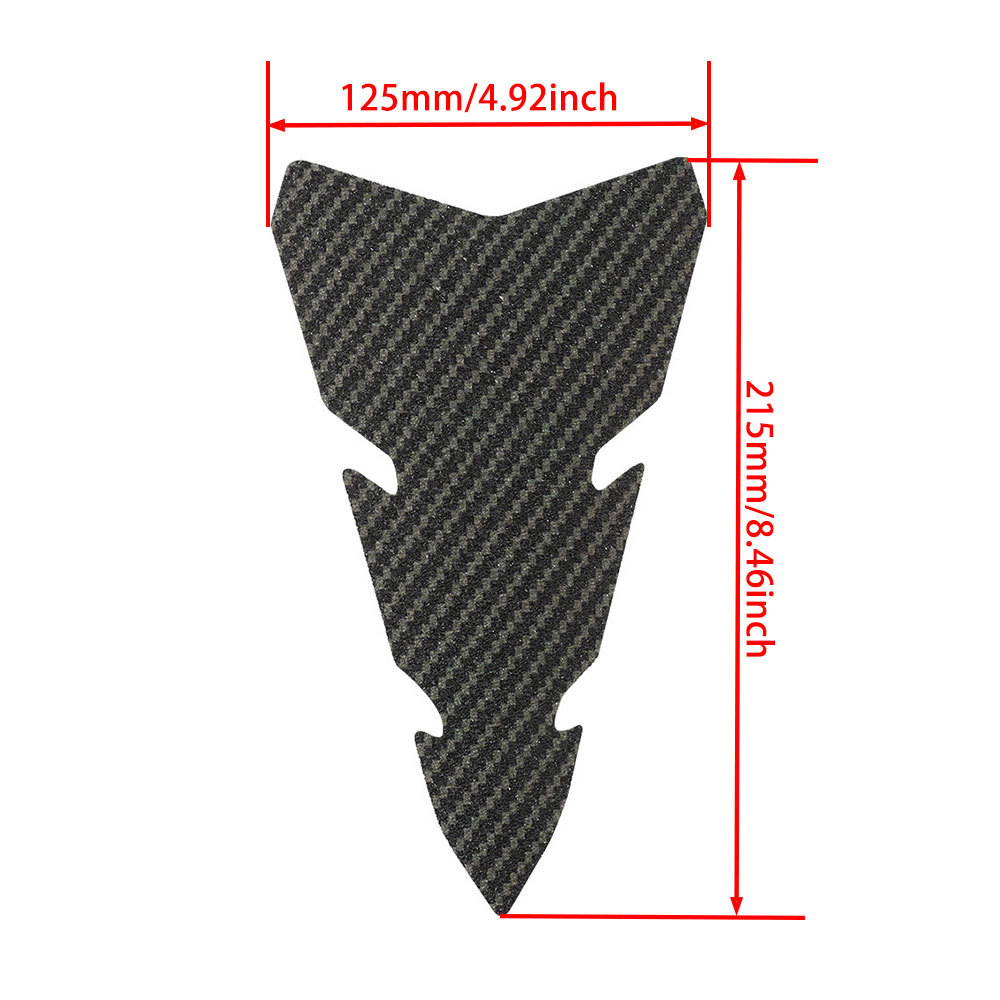 Aplicable a Honda Yamaha Kawasaki Spring Breeze Suzuki Decoración de motocicleta Tanque de combustible Etiqueta adhesiva Película protectora Calcomanía de espina de pescado