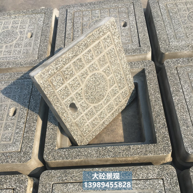 预制排水沟水泥盖板混凝土检查井沟盖板仿石混凝土PC排水沟