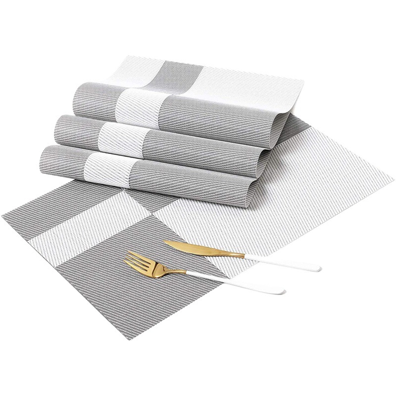 Estilo americano ligero de lujo PVC mantel occidental mantel antideslizante lavable Hotel decoración del hogar aislamiento estera montaña