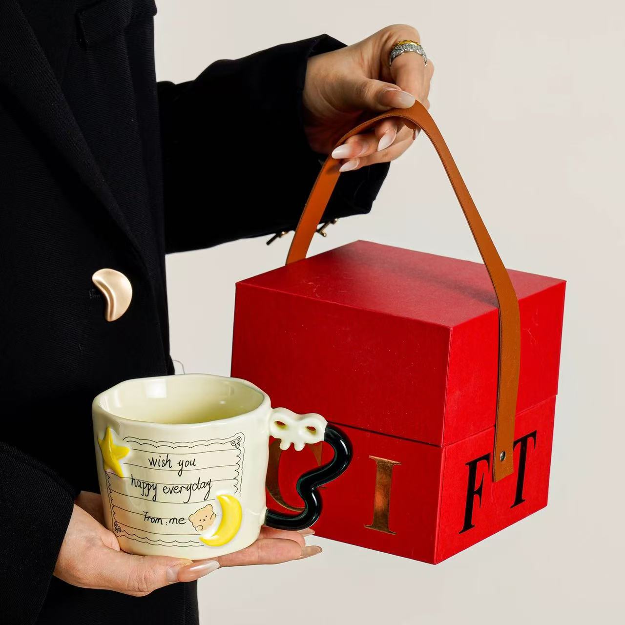 Tazas de niñas de alto valor facial, tazas de agua de alta calidad, regalos de mano, eventos de apertura, cajas de regalo para clientes. image 13