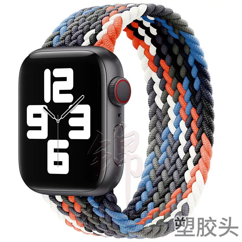 Ремешок для часов (Apple) нейлоновый тканый эластичный однослойный, 22 мм пластиковый разъем, длины 125–165 мм